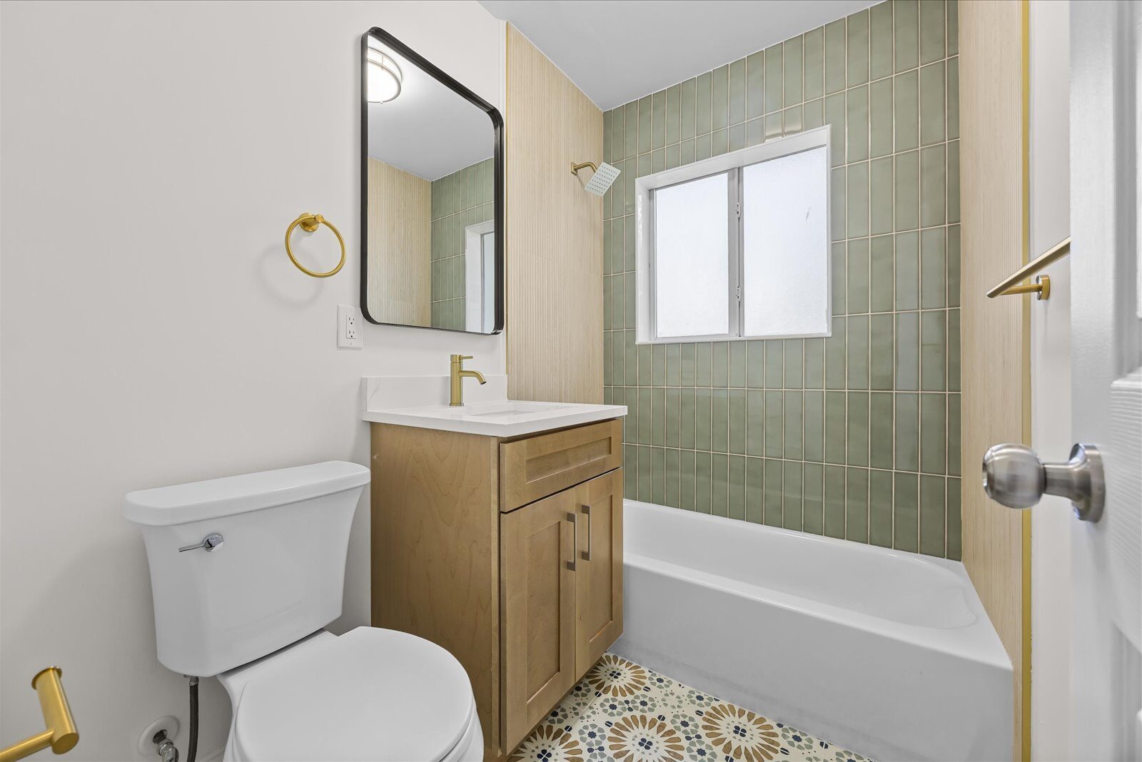 Bathroom after renovation at 800 SE 13th Ct in Deerfield Beach Florida